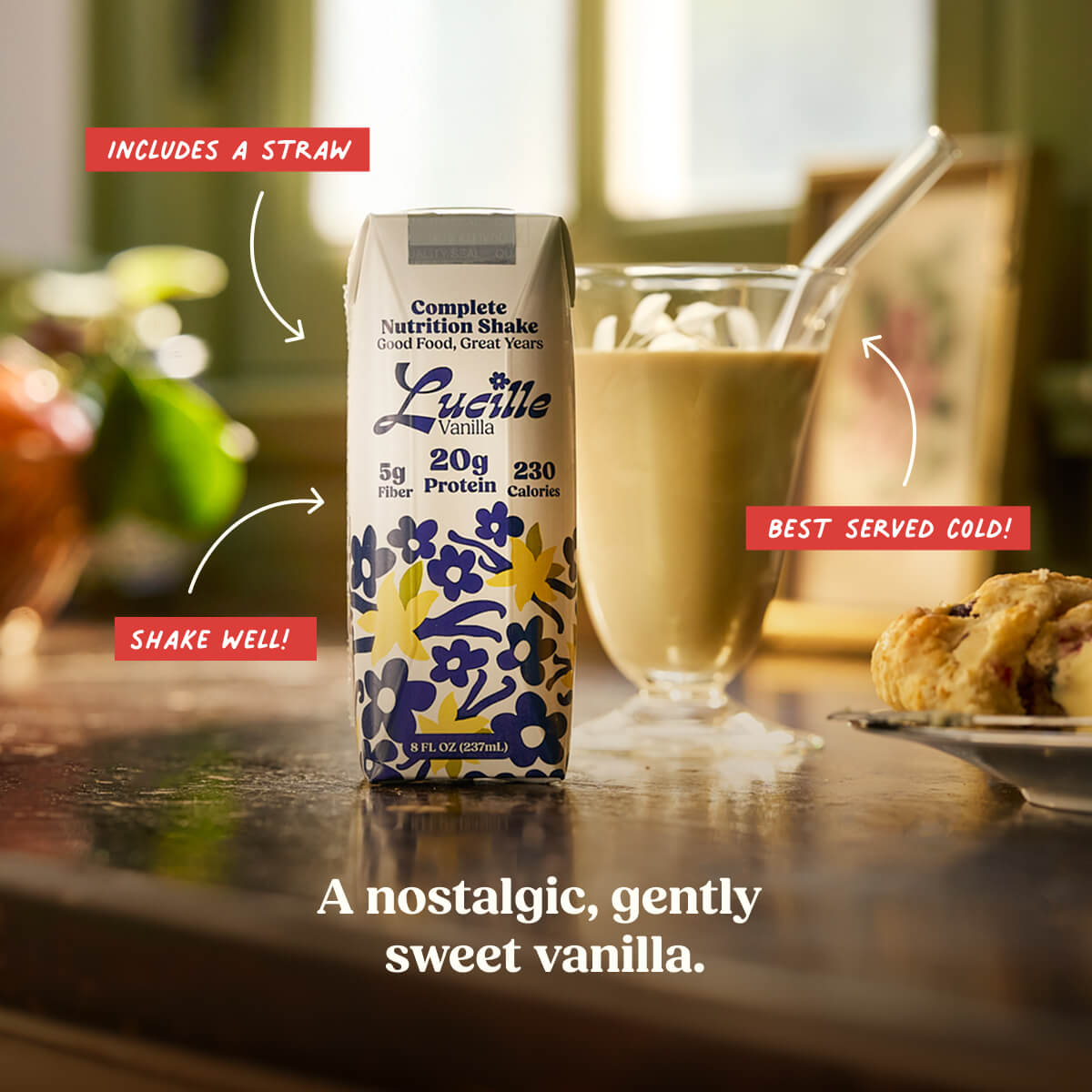 Lucille Health | Complete Nutrition Shake Vanilla
