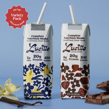 Lucille Vanilla and Chocolate Complete Nutrition Shakes